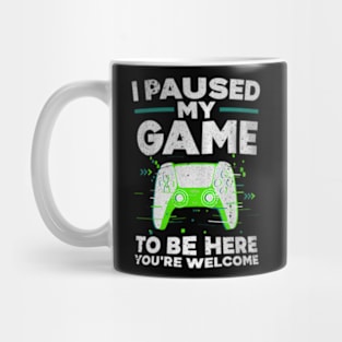 Cool Video  For Men Kids Game Paused Gaming Mug